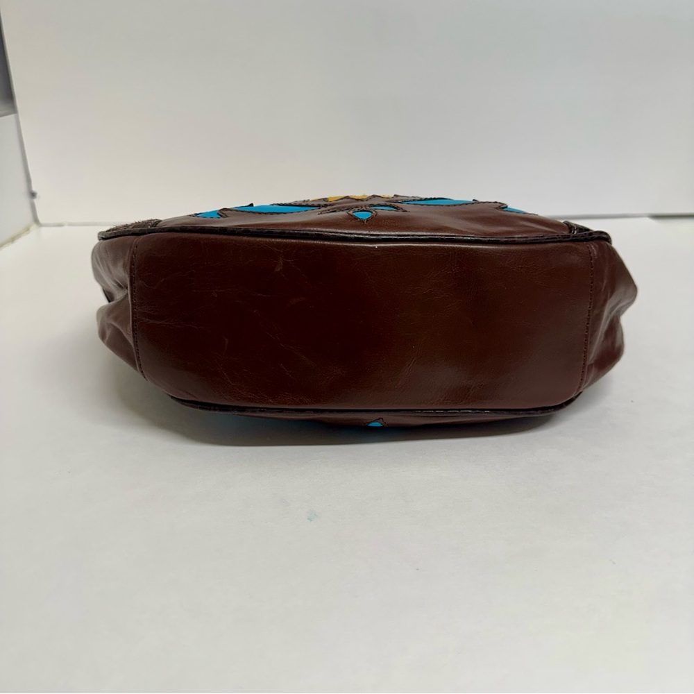 Vintage Boho BCBG Girl Leather Handbag, Shoulder Bag, Purse - Picture 7 of 9